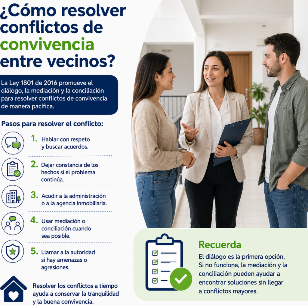 Resolución de conflictos de convivencia entre vecinos